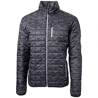 Men's Cutter & Buck Black Indianapolis Colts Rainier Printed Full-Zip Puffer Jacket