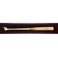 Cleveland Guardians Logo Mahogany Framed Wall-Mounted Single Bat Display Case