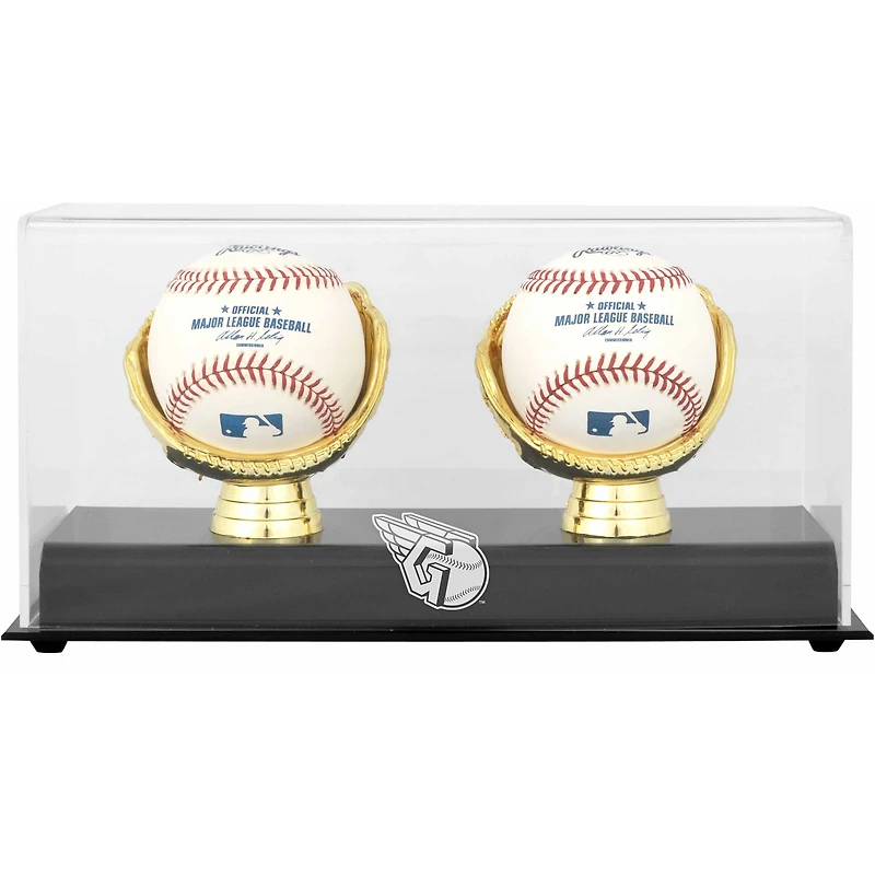 Cleveland Guardians Gold Glove Double Baseball Logo Display Case