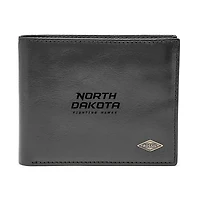 Men's Fossil Black North Dakota Leather Ryan RFID Flip ID Bifold Wallet