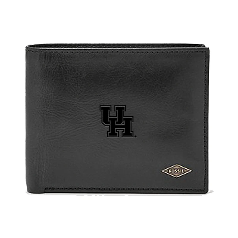 Men's Fossil Houston Cougars Leather Ryan RFID Passcase Wallet