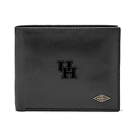 Men's Fossil Houston Cougars Leather Ryan RFID Passcase Wallet