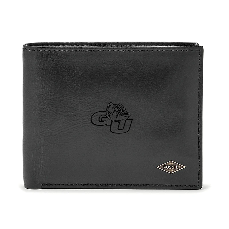 Men's Fossil Gonzaga Bulldogs Leather Ryan RFID Passcase Wallet