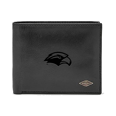 Men's Fossil Southern Miss Golden Eagles Leather Ryan RFID Passcase Wallet