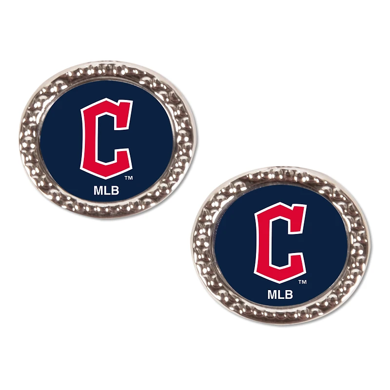 WinCraft Cleveland Guardians Round Post Earrings