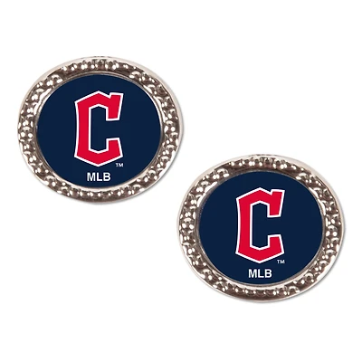 WinCraft Cleveland Guardians Round Post Earrings