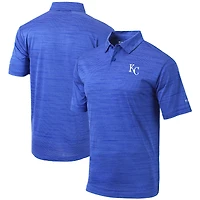Men's Columbia Royal Kansas City Royals Set Omni-Wick Polo