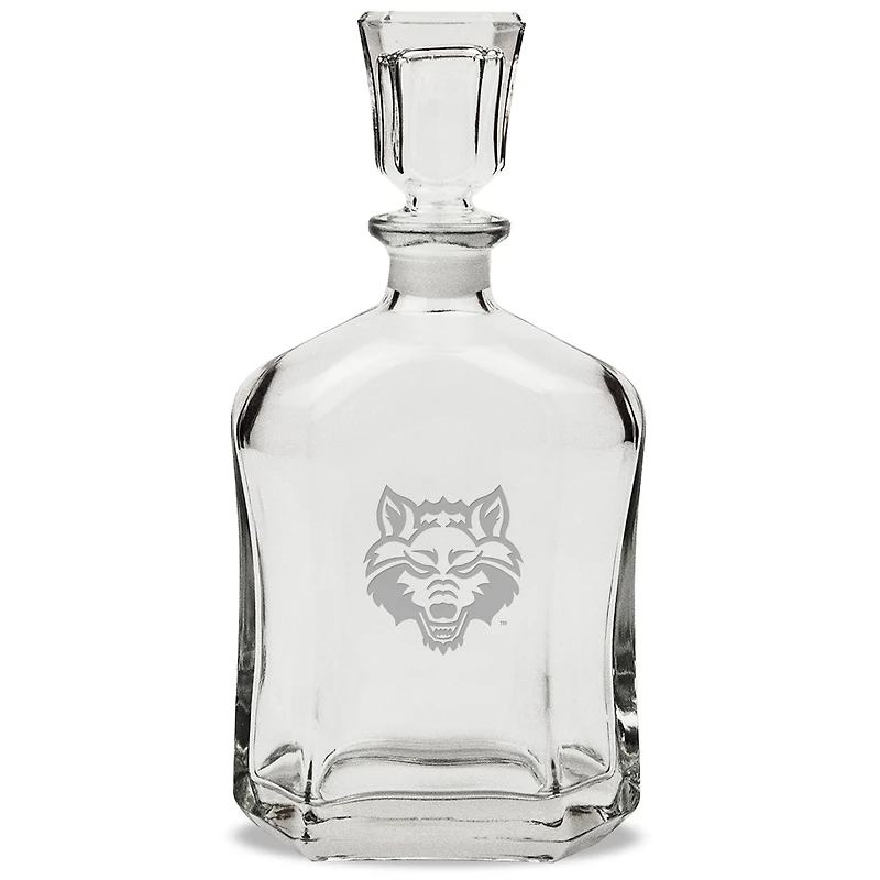 Arkansas State Red Wolves 23.75oz. Crystal Whiskey Decanter