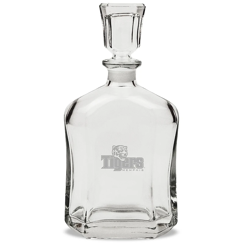 Memphis Tigers 23.75oz. Crystal Whiskey Decanter