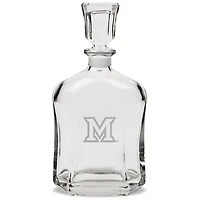Miami University RedHawks 23.75oz. Crystal Whiskey Decanter