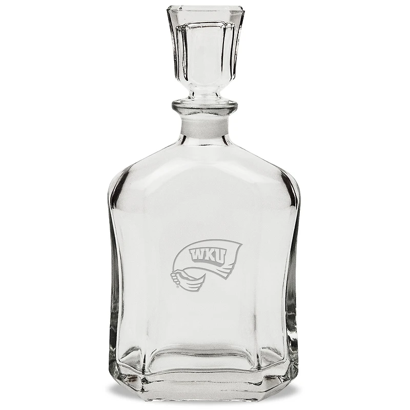 Western Kentucky Hilltoppers 23.75oz. Crystal Whiskey Decanter