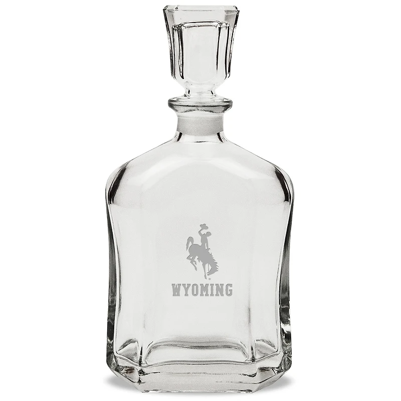 Wyoming Cowboys 23.75oz. Crystal Whiskey Decanter