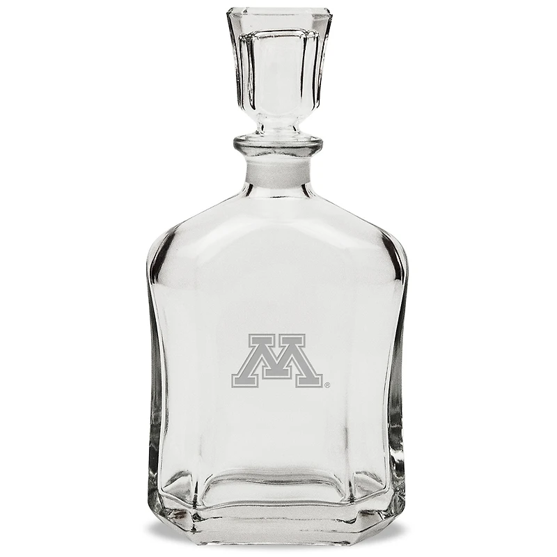 Minnesota Golden Gophers 23.75oz. Crystal Whiskey Decanter