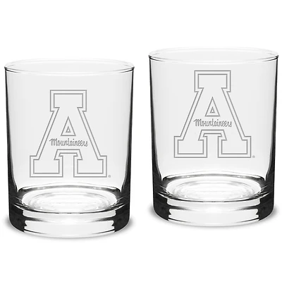 Appalachian State Mountaineers 14oz. 2-Piece Classic Double Old-Fashioned Glass Set