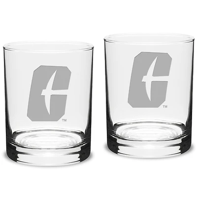 Charlotte 49ers 14oz. 2-Piece Classic Double Old-Fashioned Glass Set