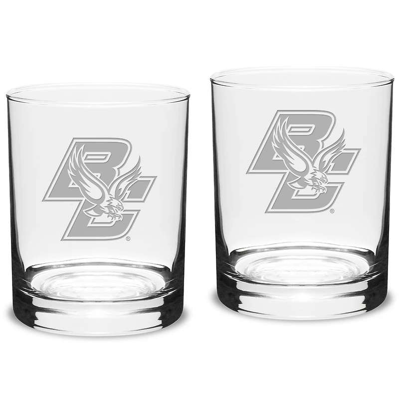 Boston College Eagles 14oz. 2-Piece Classic Double Old-Fashioned Glass Set