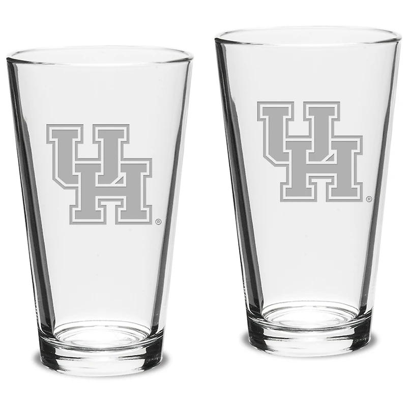 Houston Cougars 16oz. 2-Piece Classic Pub Glass Set