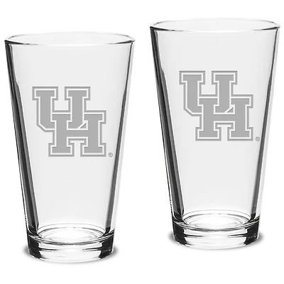 Houston Cougars 16oz. 2-Piece Classic Pub Glass Set