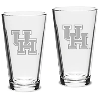Houston Cougars 16oz. 2-Piece Classic Pub Glass Set