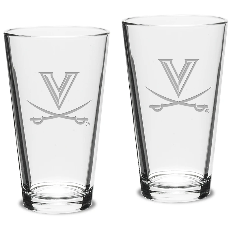 Virginia Cavaliers 16oz. 2-Piece Classic Pub Glass Set