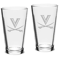 Virginia Cavaliers 16oz. 2-Piece Classic Pub Glass Set
