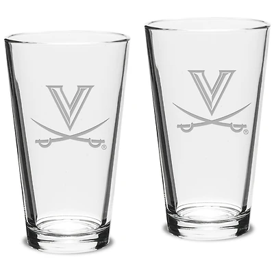 Virginia Cavaliers 16oz. 2-Piece Classic Pub Glass Set