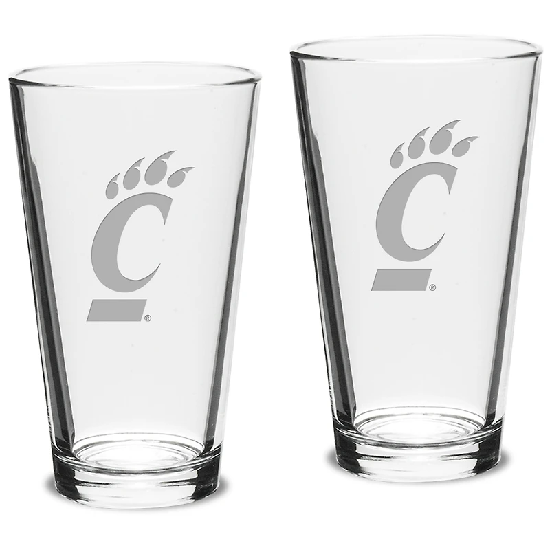 Cincinnati Bearcats 16oz. 2-Piece Classic Pub Glass Set