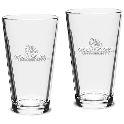 Gonzaga Bulldogs 16oz. 2-Piece Classic Pub Glass Set