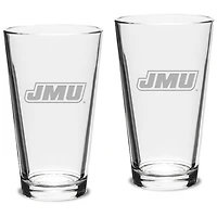 James Madison Dukes 16oz. 2-Piece Classic Pub Glass Set