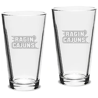 Louisiana Ragin' Cajuns 16oz. 2-Piece Classic Pub Glass Set