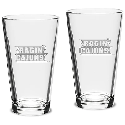 Louisiana Ragin' Cajuns 16oz. 2-Piece Classic Pub Glass Set