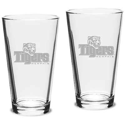 Memphis Tigers 16oz. 2-Piece Classic Pub Glass Set