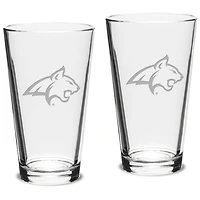 Montana State Bobcats 16oz. 2-Piece Classic Pub Glass Set