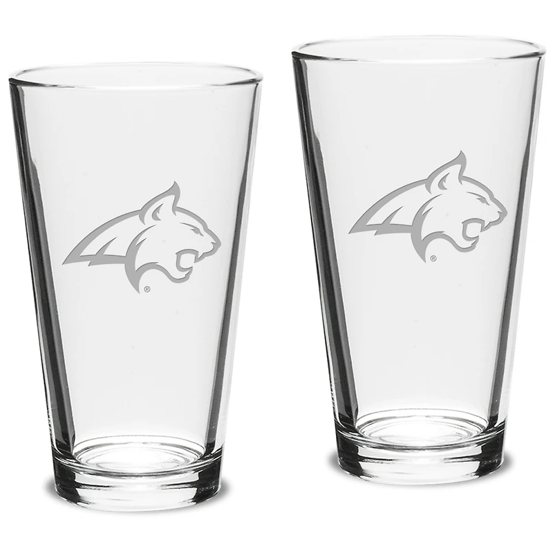 Montana State Bobcats 16oz. 2-Piece Classic Pub Glass Set