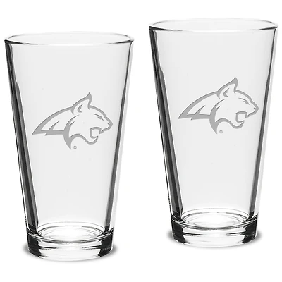 Montana State Bobcats 16oz. 2-Piece Classic Pub Glass Set