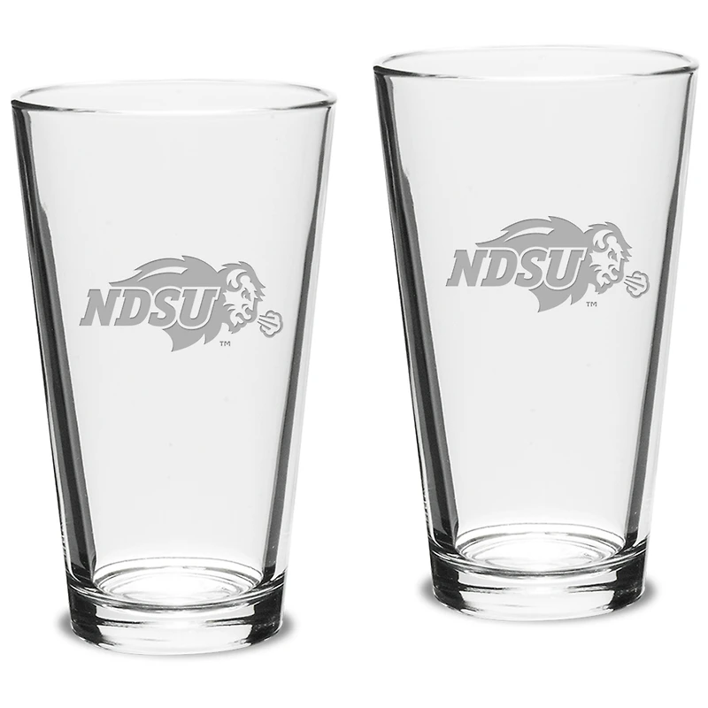 NDSU Bison 16oz. 2-Piece Classic Pub Glass Set