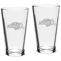 NDSU Bison 16oz. 2-Piece Classic Pub Glass Set