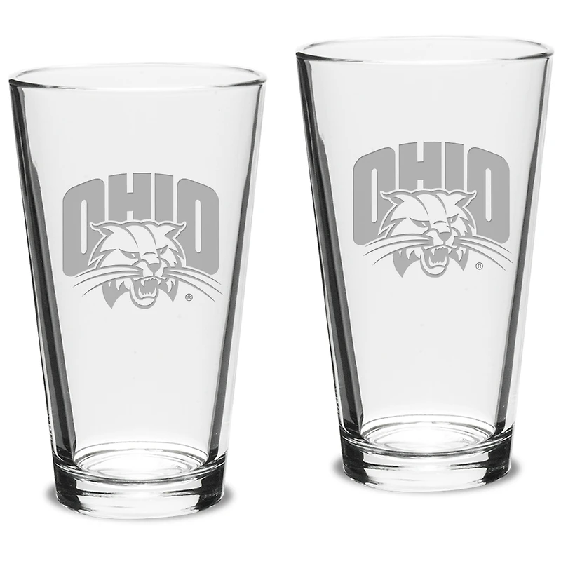 Ohio Bobcats 16oz. 2-Piece Classic Pub Glass Set
