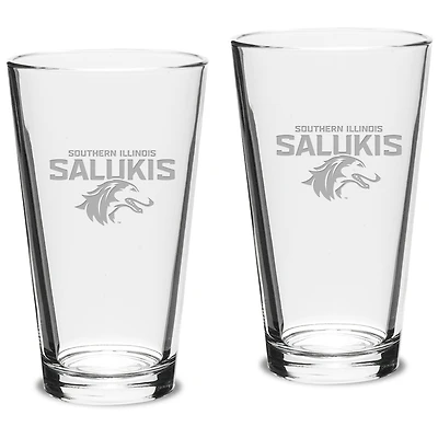 Southern Illinois Salukis 16oz. 2-Piece Classic Pub Glass Set