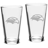 Southern Miss Golden Eagles 16oz. 2-Piece Classic Pub Glass Set