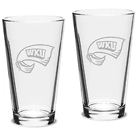 Western Kentucky Hilltoppers 16oz. 2-Piece Classic Pub Glass Set