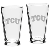 TCU Horned Frogs 16oz. 2-Piece Classic Pub Glass Set