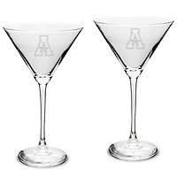 Appalachian State Mountaineers Two-Piece Traditional 10oz. Martini Glass Set