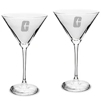 Charlotte 49ers Two-Piece Traditional 10oz. Martini Glass Set