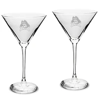 ECU Pirates Two-Piece Traditional 10oz. Martini Glass Set