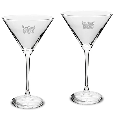 Tennessee Tech Golden Eagles Two-Piece Traditional 10oz. Martini Glass Set