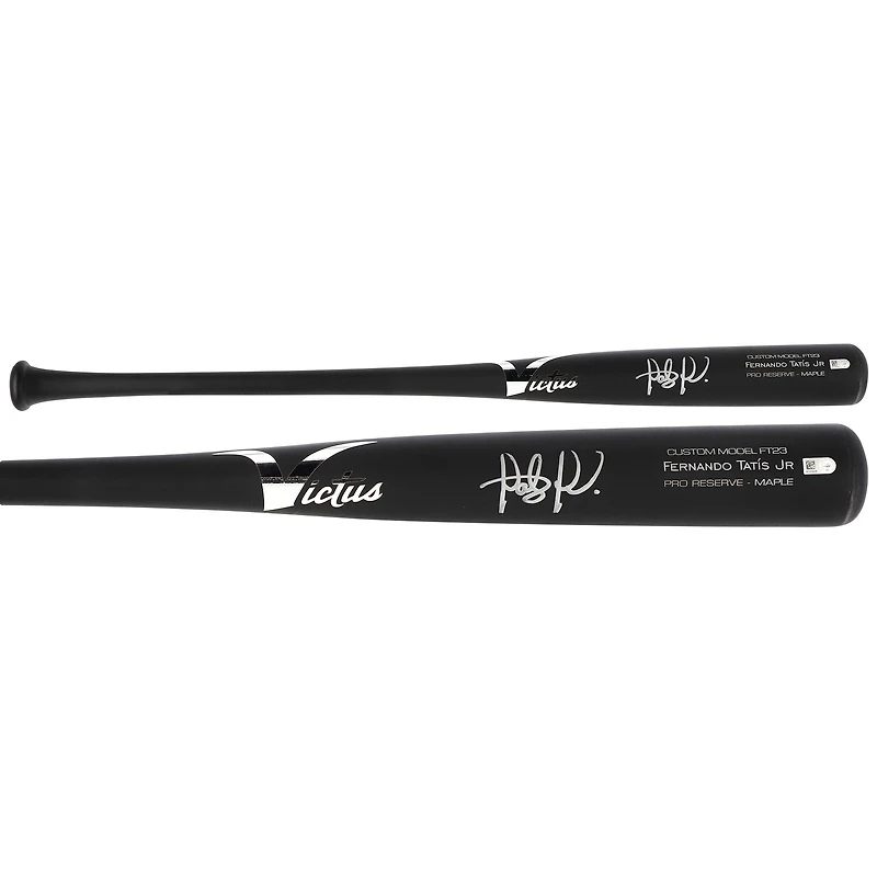 Fernando Tatis Jr. San Diego Padres Autographed Victus Black and Silver Game Model Bat