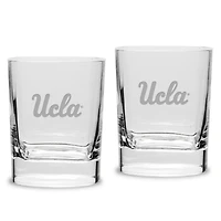 UCLA Bruins 2-Piece 11.75oz. Square Double Old Fashioned Glass Set