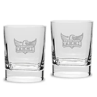 Tennessee Tech Golden Eagles 2-Piece 11.75oz. Square Double Old Fashioned Glass Set