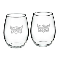 Tennessee Tech Golden Eagles 2-Piece 21oz. Stemless Wine Glass Set